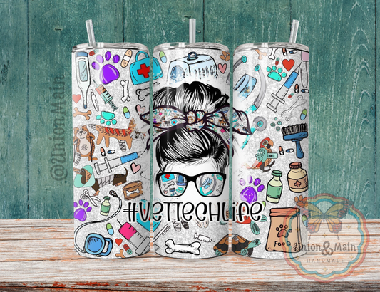 Vet Tech Life Tumbler